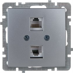 Друхместная компьютерная механизм розетки Nilson TOURAN-ALEGRA-THOR - фото 16610873