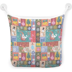 Настенная сетка-органайзер для ванной для игрушек JoyArty Праздник в красках - фото 16611253