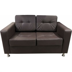 Двухместный диван Мягкий Офис шоколадный - фото 16612514
