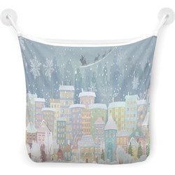 Настенная сетка-органайзер для ванной для игрушек JoyArty Канун Нового Года - фото 16613038