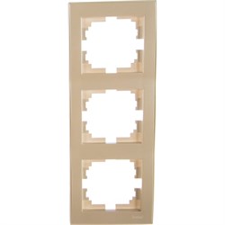 Трехместная вертикальная рамка Lezard RAIN - фото 16614229