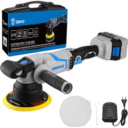 Бесщеточная полировальная аккумуляторная орбитальная шлифмашина DEKO DKCP20DA PRO - фото 16615237