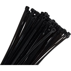 Нейлоновые стяжки SUPRLAN 2.5х150 мм черная UV - фото 16617866