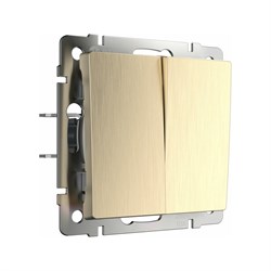 Двухклавишный выключатель WERKEL WL10-SW-2G - фото 16618075