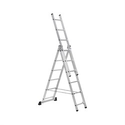 Алюминиевая трехсекционная лестница-стремянка SevenBerg 920306 - фото 16618920