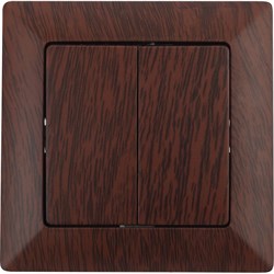 Двухклавишный выключатель INTRO Solo - фото 16619267