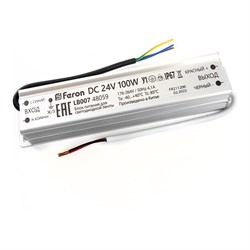 Электронный трансформатор для светодиодной ленты FERON LB007 - фото 16619558