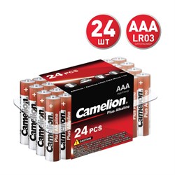 Батарейка Camelion Plus Alkaline LR03 PB-24 1.5В - фото 16624500