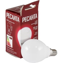 Светодиодная лампа Ресанта LL-R-G45-7W-230-4K-E14 - фото 16627927