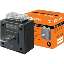 Трансформатор тока TDM ELECTRIC ТТН-Ш 40/5- 5VA/0,5-Р - фото 16628003