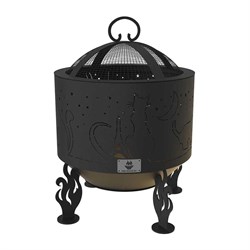 Костровая чаша FIRE-HOUSE Ch6-500коты и звезды - фото 16628920