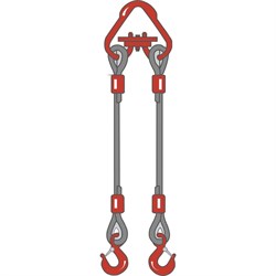 Двухветвевой канатный строп ТамбовТехСнаб 2СК - фото 16629419