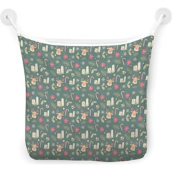 Настенная сетка-органайзер для ванной для игрушек JoyArty Рождественские свечи - фото 16631034