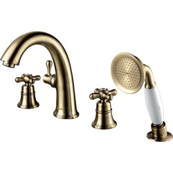 Встраиваемый смеситель на борт ванны Lemark Vintage - фото 16631760