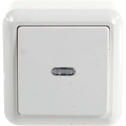 Одноклавишный выключатель Кунцево-Электро ОПТИМА А110-386 - фото 16633352