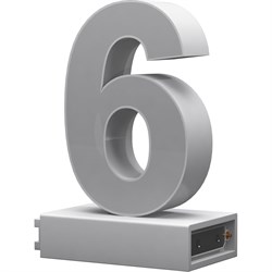 Светодиодная цифра ABCMIX 6 - фото 16634194