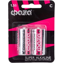 Алкалиновая батарейка ФАZА LR14 Super Alkaline BL-2 - фото 16635265