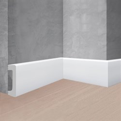 Ударопрочный влагостойкий напольный плинтус под покраску Stenopol УПАК C7235 - фото 16637068