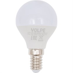 Светодиодная лампа Volpe LED-G45-5W/3000K/E14/FR/SLS - фото 16637718