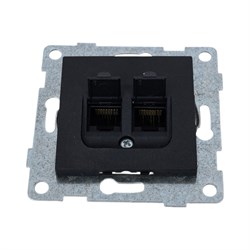 Двойной механизм компьютерной розетки GUSI ELECTRIC Bravo - фото 16638736