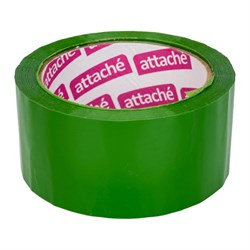 Упаковочная клейкая лента ATTACHE 48 мм х 66 м, 45 мкм, зеленая - фото 16640453