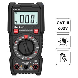 Цифровой мультиметр iCarTool IC-M830L - фото 16642735