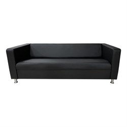 Четырехместный диван Мягкий Офис черный - фото 16645495