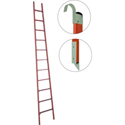 Стеклопластиковая приставная диэлектрическая лестница Антиток ЛСПД-4.0 Е МГ К - фото 16645516