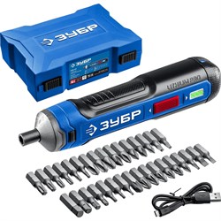 Аккумуляторная отвертка ЗУБР Профессионал 4 Vmax - фото 16646933