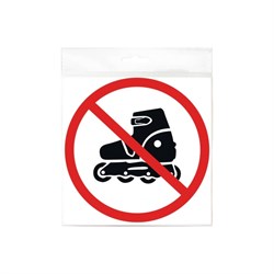 Наклейка Контур Лайн На роликах не входить круг - фото 16646963