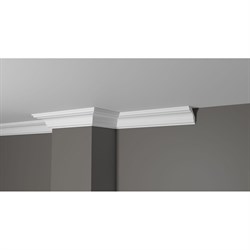 Ударопрочный влагостойкий потолочный карниз под покраску Decor-Dizayn DD05 - фото 16647624