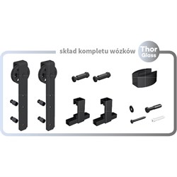 Комплект фурнитуры Valcomp Roc Design THOR GLASS - фото 16648196