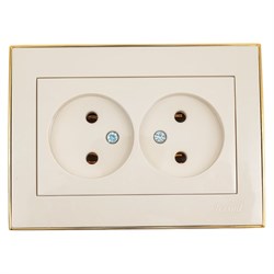 Двойная розетка Lezard RAIN - фото 16648800