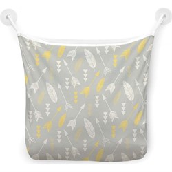 Настенная сетка-органайзер для ванной для игрушек JoyArty Косые стрелы с перьями - фото 16651641