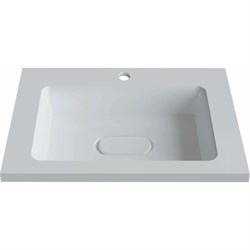 Прямоугольная полувстраиваемая раковина для ванной uperwood Modul_65 см - фото 16651719