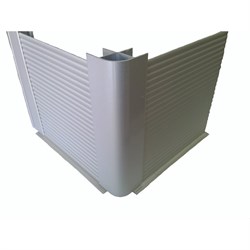 Рифленый алюминиевый кухонный цоколь ООО ДЕКОПЛИНТ матовый 2м - фото 16652177