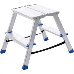 Двухсторонняя алюминиевая стремянка STAIRS AMP202 - фото 16652299