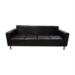 Четырехместный диван Мягкий Офис шоколадный - фото 16653076