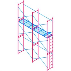 Комплект рамных лесов МЕГА 776 - фото 16653681