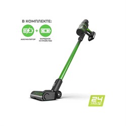 Беспроводной вертикальный аккумуляторный пылесос GreenWorks 4701407UB - фото 16655030