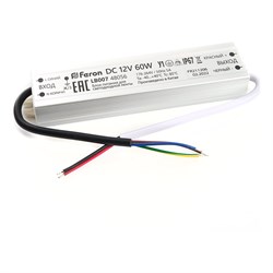 Электронный трансформатор для светодиодной ленты FERON LB007 - фото 16658076