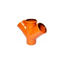 Наружная канализационная крестовина АТЛАС ПЛАСТ SPNE450000110 - фото 16658186