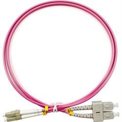 Оптический шнур Cabeus FOP-50-OM4-LC-SC-15m - фото 16662241