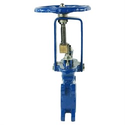 Шиберная ножевая задвижка DN.ru wcb-ss304-metal-1w ду150 ру10 - фото 16662770