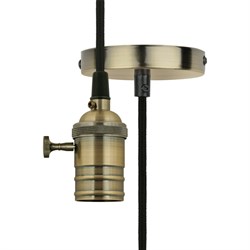 Декоративный патрон Uniel BRONZE Vintage DLC-V-S24K/E27 TS/1M/BL - фото 16663439