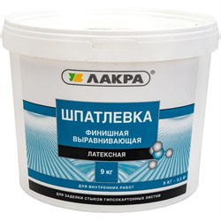 Латексная финишная выравнивающая шпатлевка для гипсокартона Лакра 90005285929 - фото 16666956