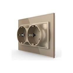 Электрическая двойная розетка LIVOLO VL-C7CTF16A.TF16A-AP - фото 16673203