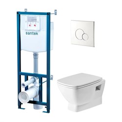 Безободковый унитаз Santek 1.wh50.1.758 - фото 16673474