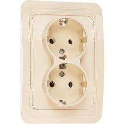 Двухместная розетка UNIVERSAL Валери - фото 16674620