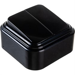 Двухклавишный выключатель Stekker PSW06-22-20 VA - фото 16674823